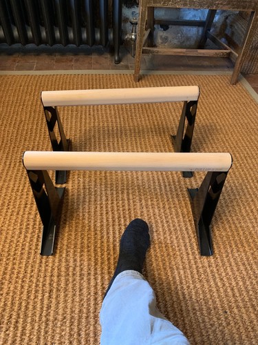 Wooden parallettes with - wooden,