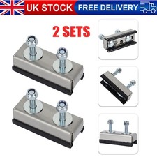 2X Camper Van Motorhome Roof Rail Mounting Brackets for Solar Panel or Roof Rack