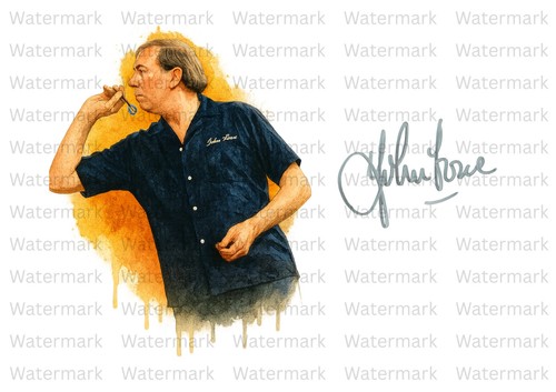 John lowe darts signed - darts,