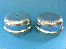 2 x 64mm Hub Caps for Indespension Trailer Wheel Grease Metal Dust Cap 