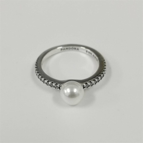 Pearl pavé ring pandora - pearl, &