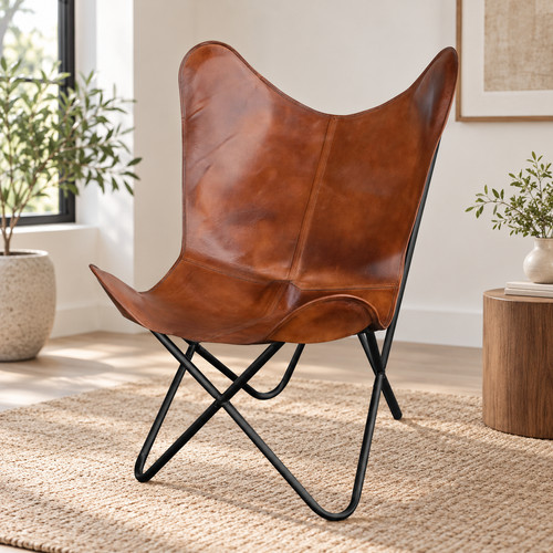 Vintage brown leather - vintage,