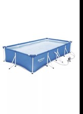 Bestway STEEL PRO SWIMMING POOL 13ft 400 x 211 Rectangular Garden Above Ground