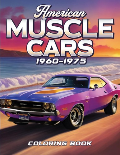 Muscle car coloring book - muscle,