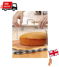 1PC  CAKE Slicer Bread Cutter Wire Line Cutting Kitchen Baking Tool Leveller UK