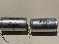 1uF Tin Foil Audio Note Paper in Oil Capacitors 630V Silver Leadout