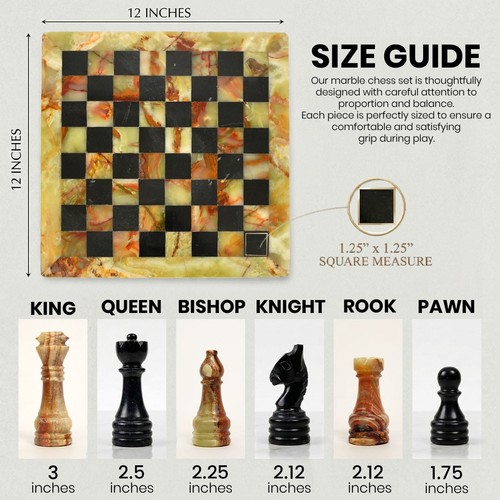 Handmade marble chess - marble, set