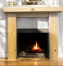 Solid Beam Rustic Bespoke Fire