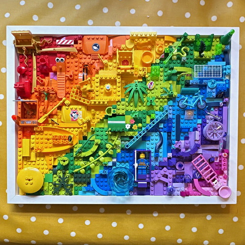 Lego framed multicolour - framed,