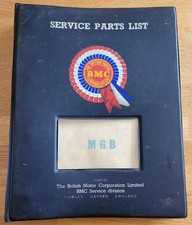 BMC FACTORY MGB BODY SERVICE PARTS LIST 1967 AKD 3548 PLUS BL CARPETS PRICE LIST