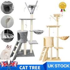 Large Cat Tree Multilevel Climbing Tower Kitten Scratching Post Activity Centre