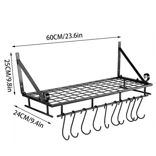 Kitchen pan pot rack - pot,