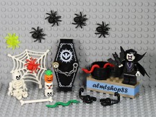 LEGO - 20 pcs Lot Halloween Lord Dracula Skeleton Minifigure Spider Vampire Cape