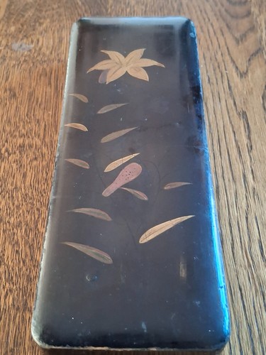 Antique japanese lacquer box - lacquer,