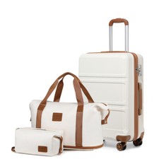 🏅KONO 3PCS Travel Set Carry-On Hand Cabin Luggage Hard Shell Suitcase & Bags