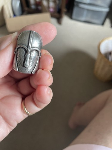 Thimble pewter reproduction - thimble,
