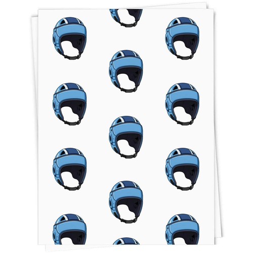Rugby scrum cap gift wrap - cap',
