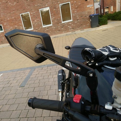 Black motorcycle rearview side - rearview,
