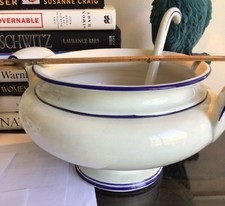 blue and white china soup or