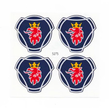 Scania stickers Logo Vinyl Decals x4 50mm Round waterproof, Durable Car HGV
