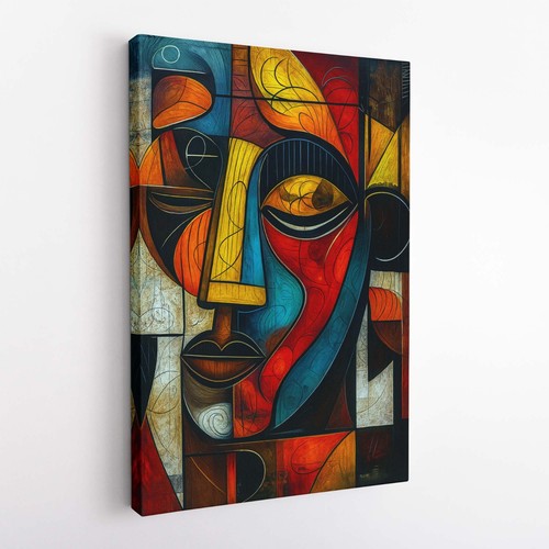 Abstract face canvas wall art - canvas,