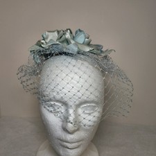 Vintage Light Blue Net Veil