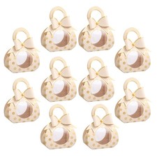  10 Pcs Candy Box Bride Bridegroom Wedding Favour Boxes for Guests Party