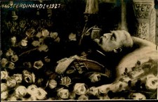 GAB279 romania dambovita targoviste royalty king ferdinand on the hearse funeral