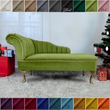 Olive chaise lounge - olive, hand-made