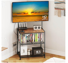 23 Inch to 50 Inch Floor Small Corner TV Stand with Storage Shelves