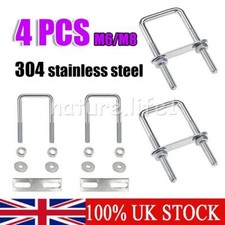 4X M6 M8 U Bolt Plates and