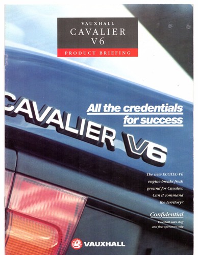 Vauxhall cavalier product - vauxhall,