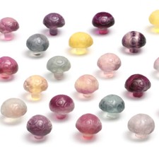 Natural Mini Fluorite Carving Animals Stone Quartz Crystal Healing Decor Reiki