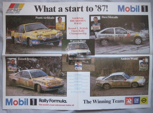 1987 vauxhall opel sport - opel, rally