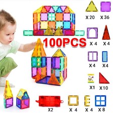 Magnetic Tiles 100 Pieces