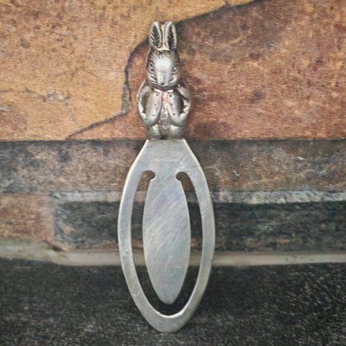 Solid silver rabbit bunny - rabbit,