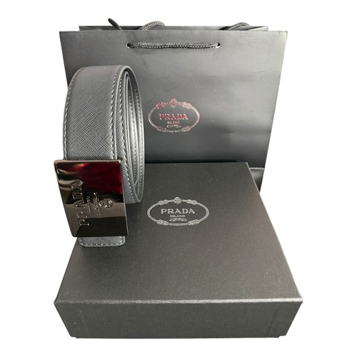 Prada belt black buckle - prada,