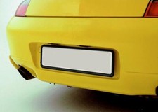 1 Pair GLOSS BLACK Number Plate Surrounds fits Classic (B)