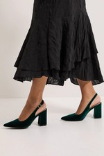 Dorothy Perkins Emerald Court Shoes Womens Party Heels