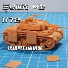 3D Printed 1/72 WWII German Panzer III Tanks Type M Unpainted Model Kit NEW