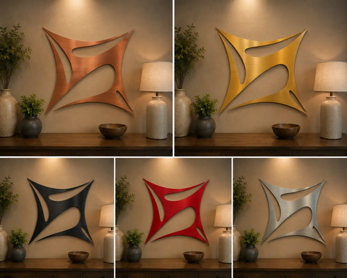 Abstract stretch metal wall - abstract,