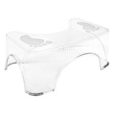  Clear Bathroom Stool Toilet for Pooping Home Footstool Nonslip Step