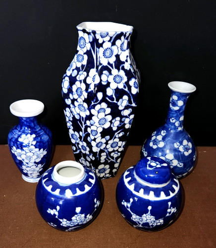 Vintage prunus set vases - prunus, 3