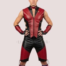 Leather Sexy men's T-shirts