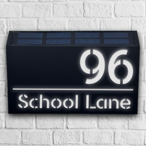 Solar light house signs door - house,