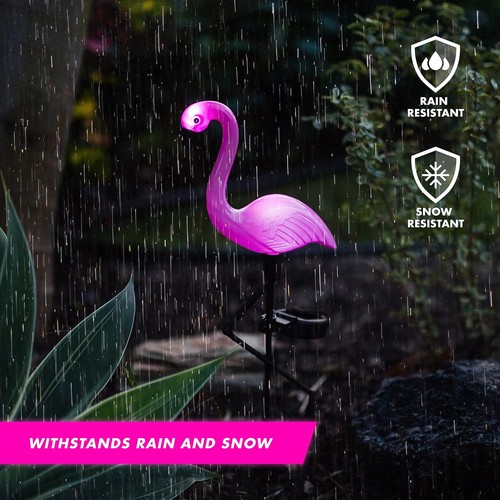 Led solar flamingo lights - led,
