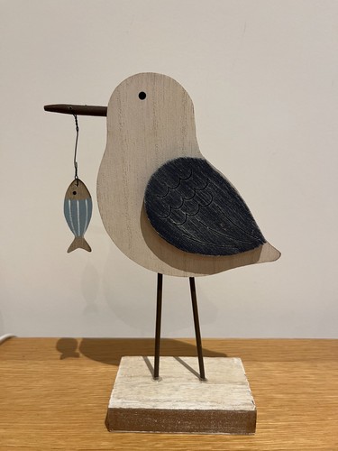 Wooden seagull with - seagull,