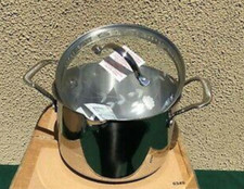 Princess House Stainless Steel Classic  4-Qt. Straining Casserole 6349