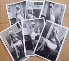 Smiling Pretty Directoire Knickers Model. Set of 6 x 1960's photos.  (N)