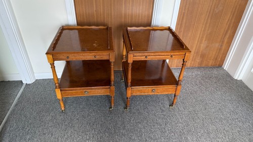 Pair antique walnut - antique,